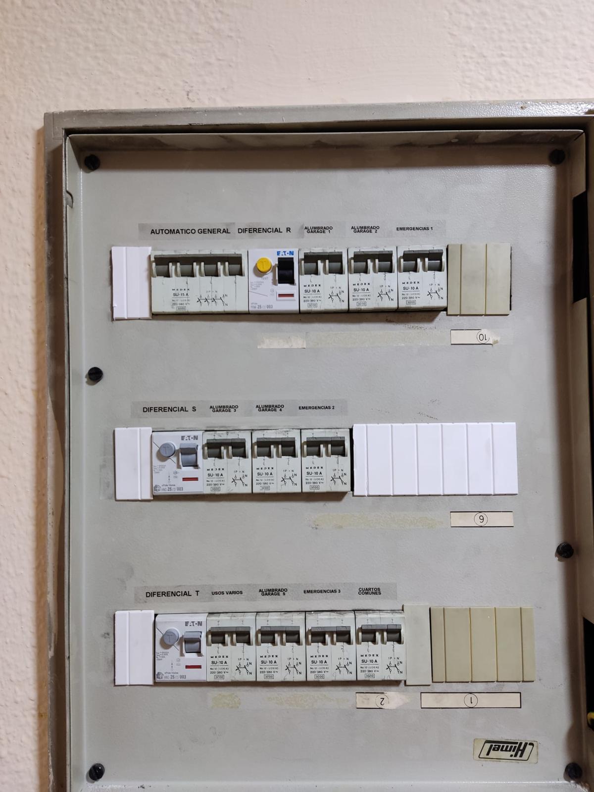 Cuadro eléctrico nuevo instalado por TEF